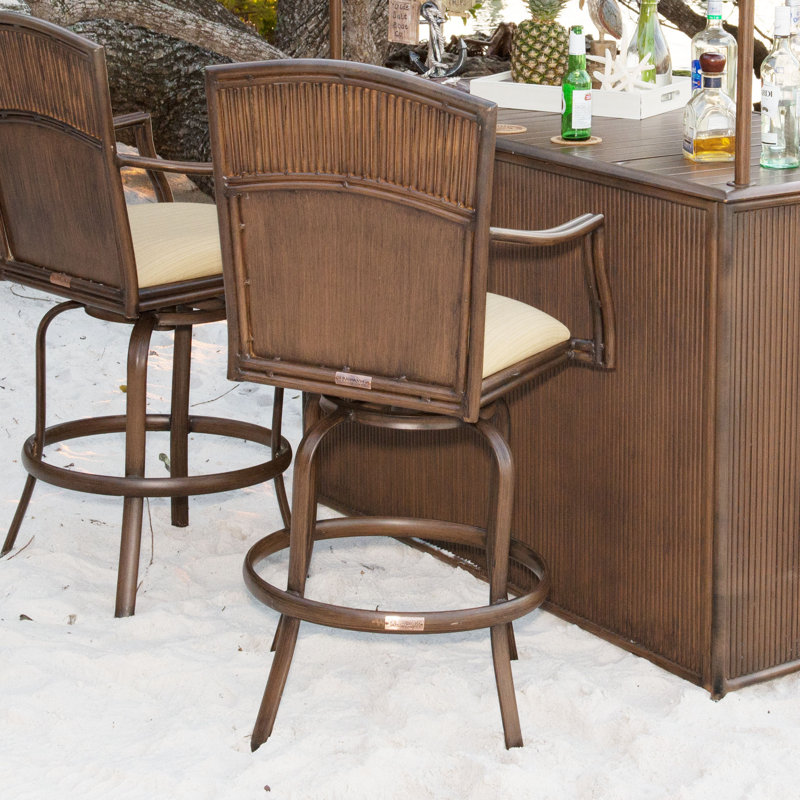 Panama Jack Tiki 30" Patio Bar Stool & Reviews Wayfair